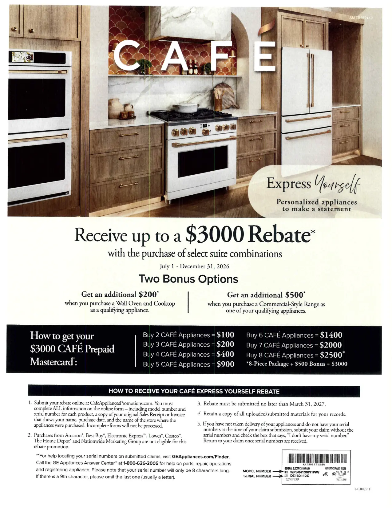 CWE23SP4MW2 Cafe 23.1 cu ft French Door Refrigerator - Counter Depth Matte White-9
