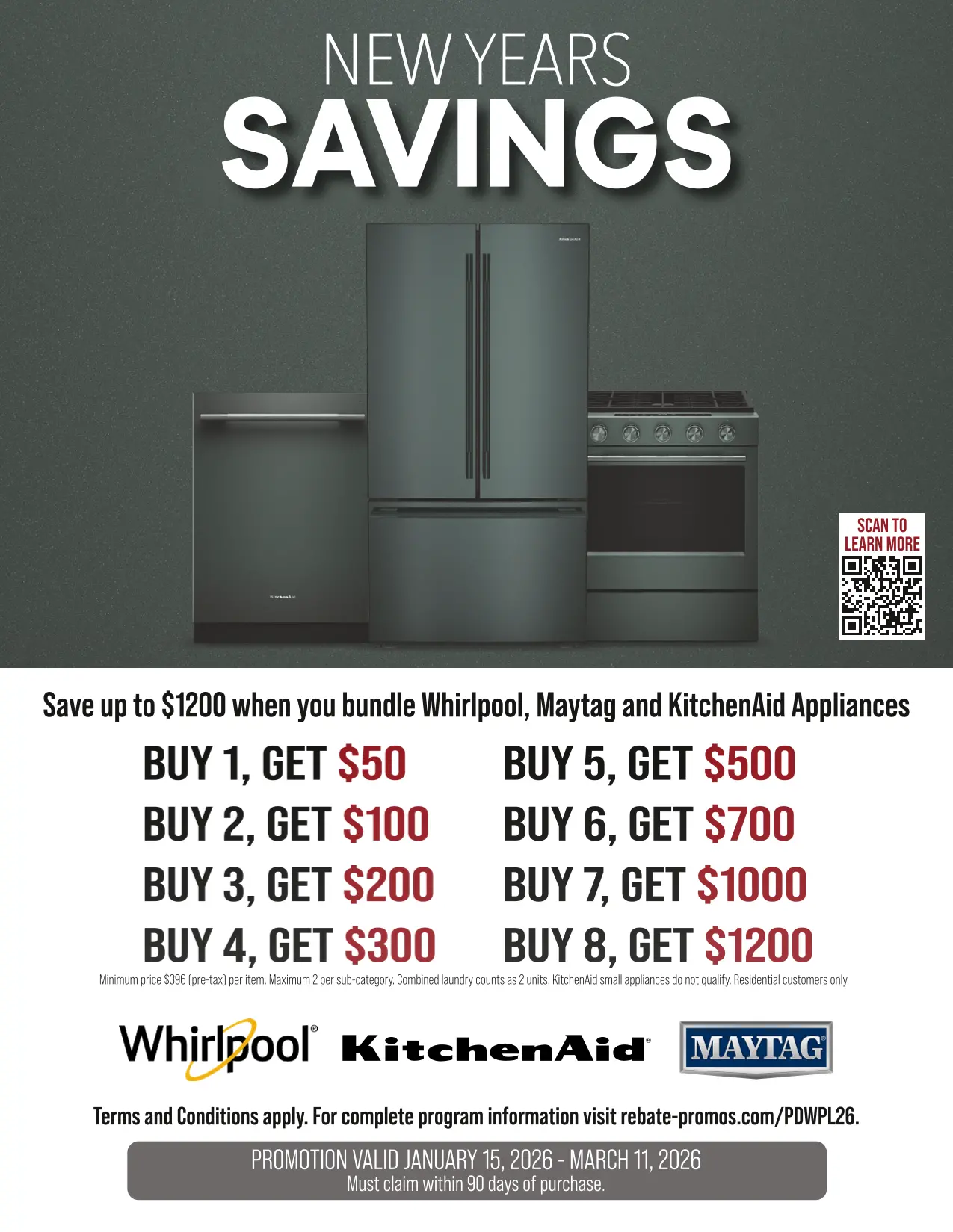 WDP560HAMW Whirlpool Top Control Dishwasher - White-10