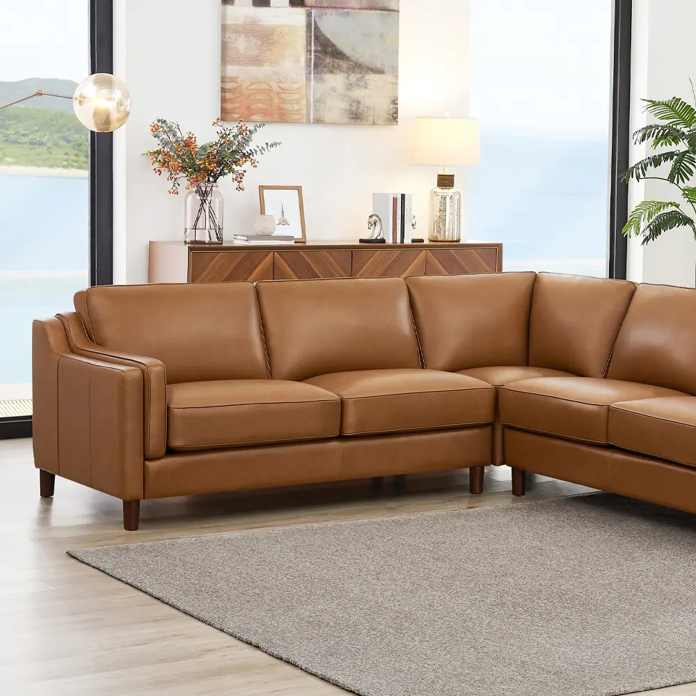 Amax Leather Sectionals