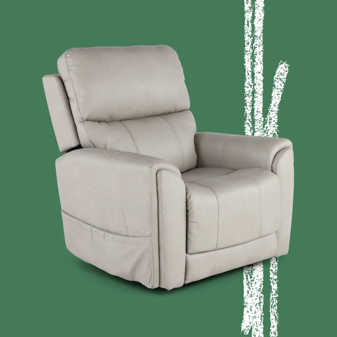 Damon Dove Gray Power Recliner