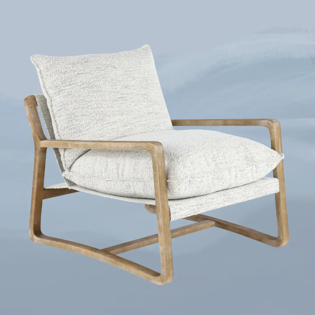 Hazel Off-White Accent Chair