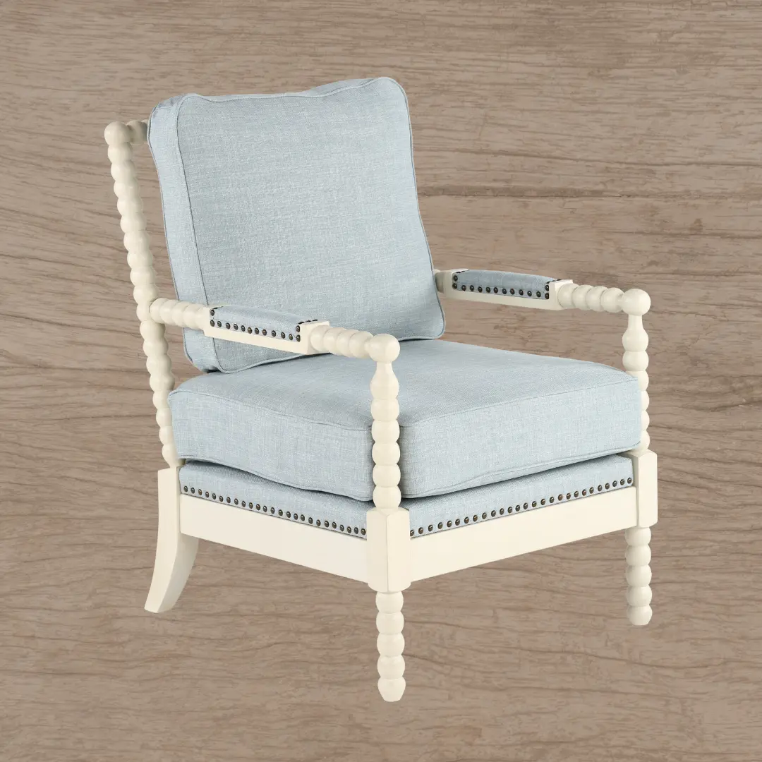 Donahue Light Blue Accent Chair