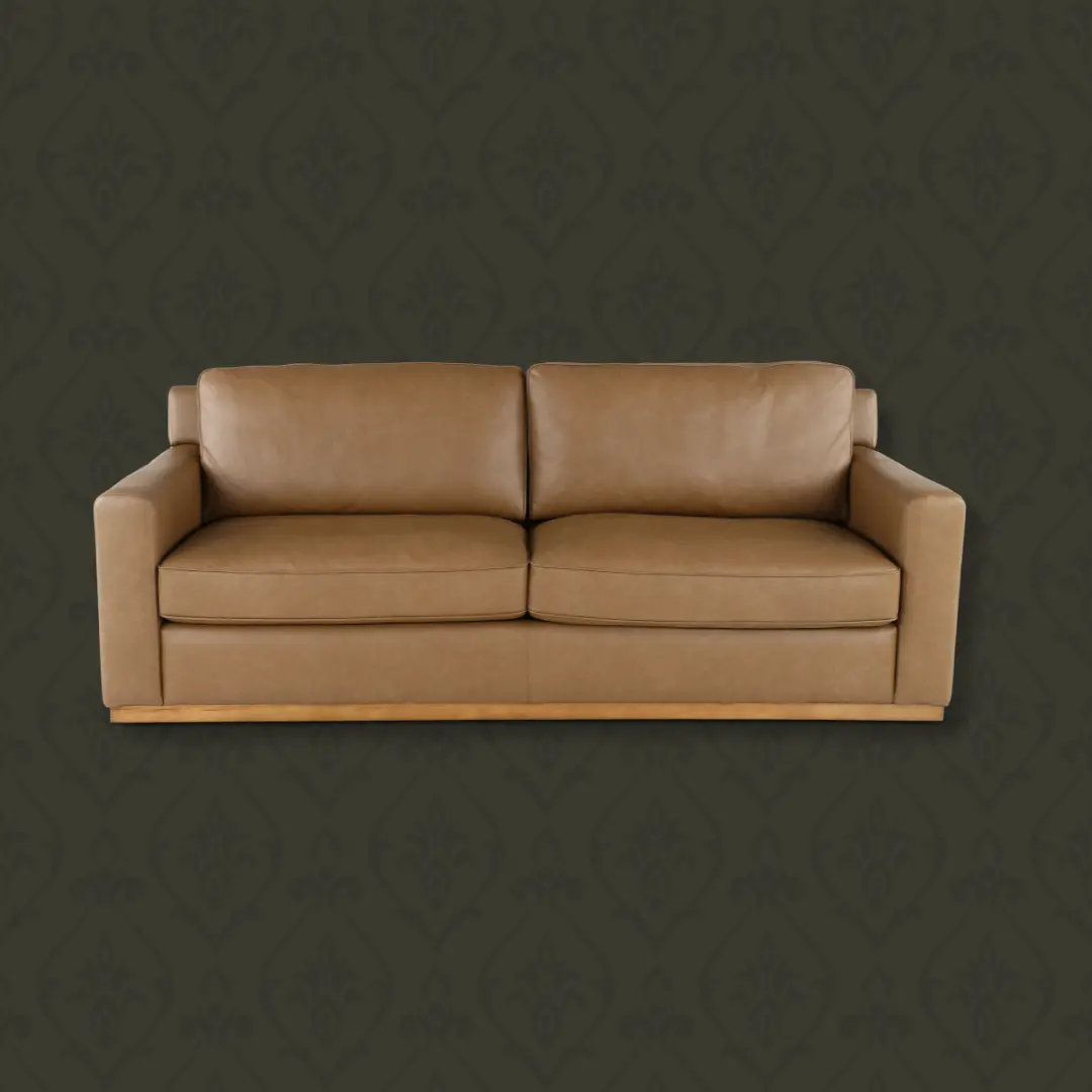 Mason Brown Leather Sofa