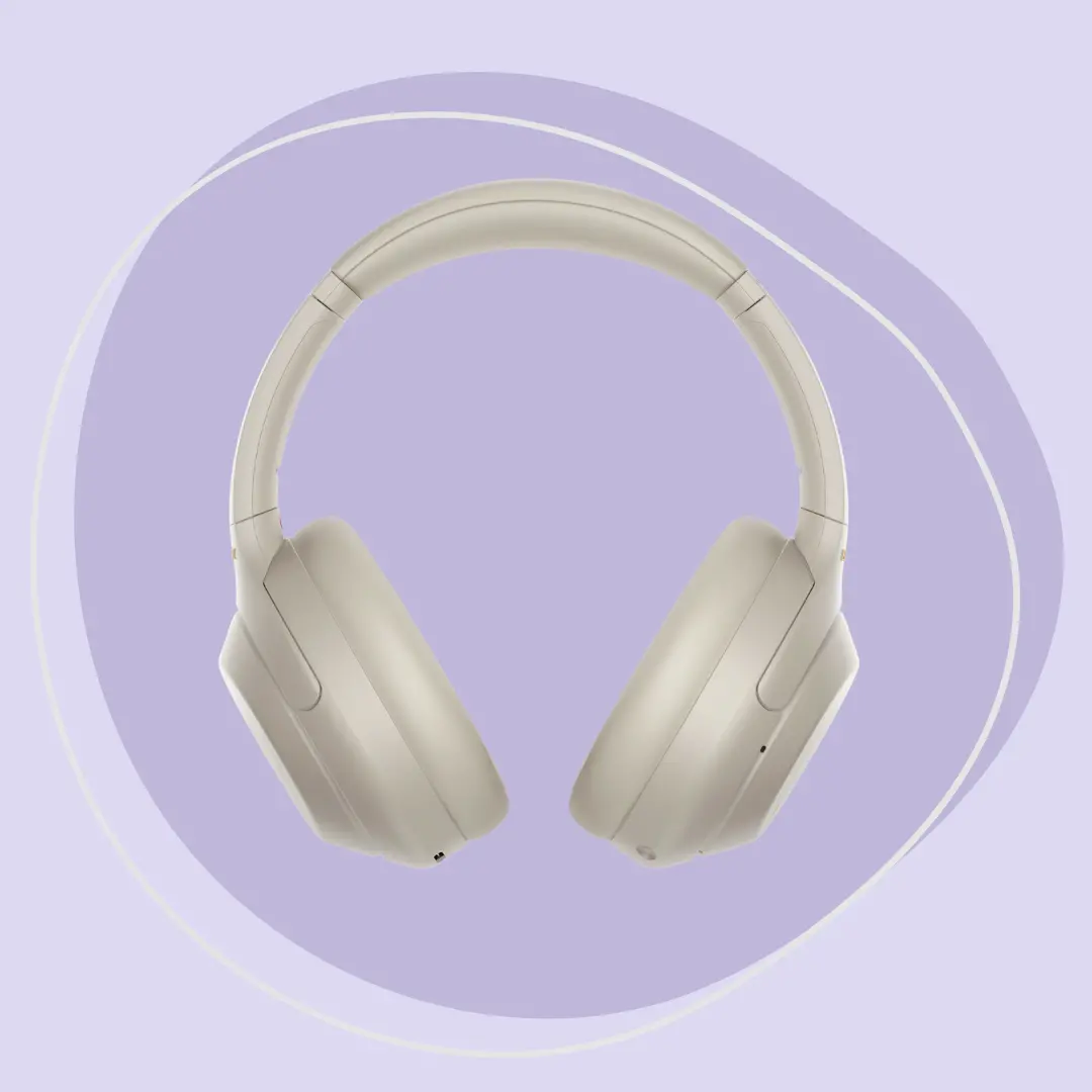 Sony Wireless Noise-Cancelling Headphones - Silver