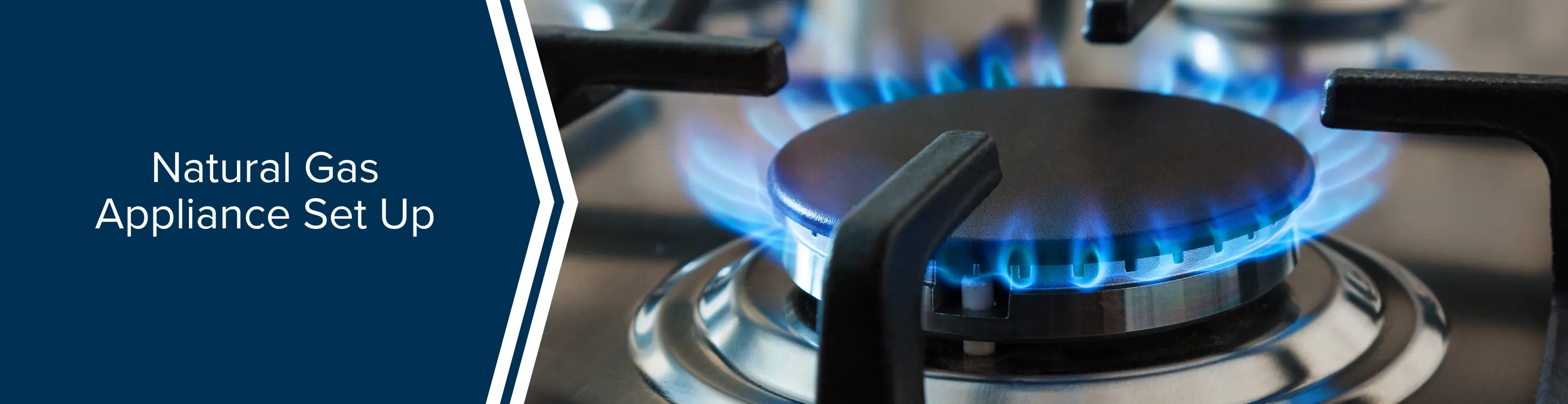 New appliance gas line setup