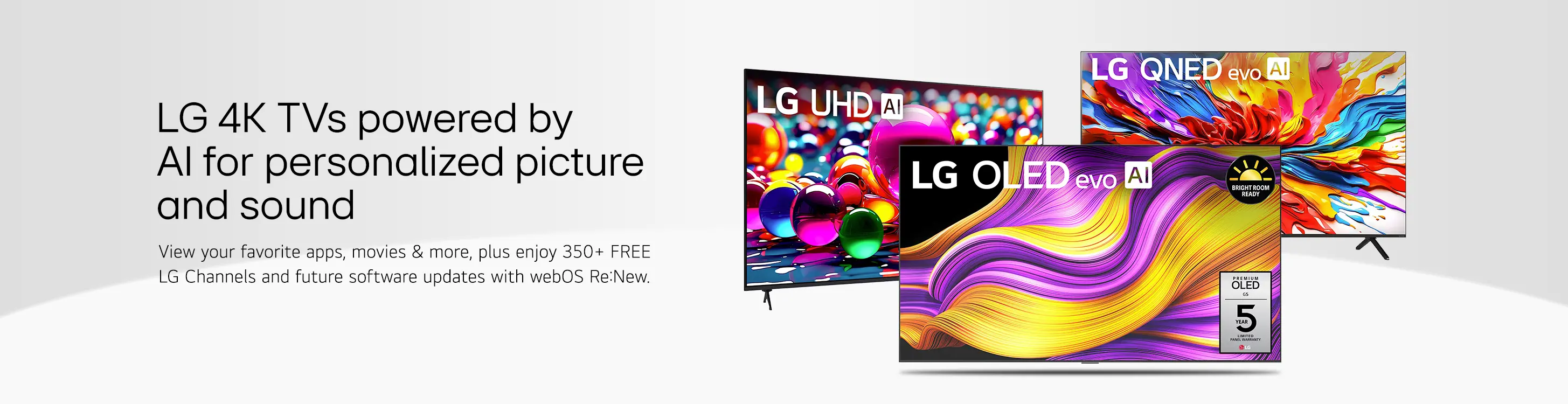LG 4K TVs powered by AI for personalized picture and sound
