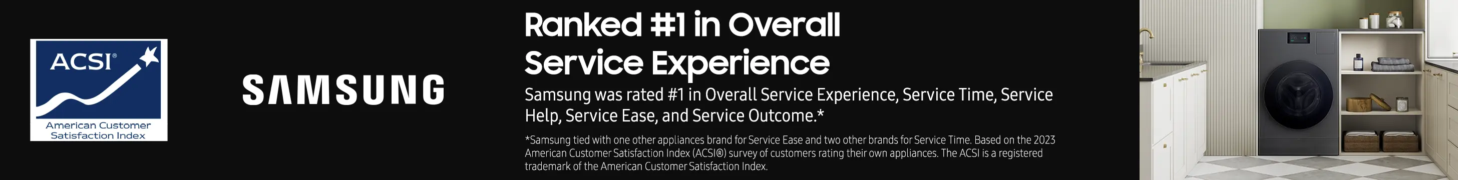 Ranked #1 in overall service experience