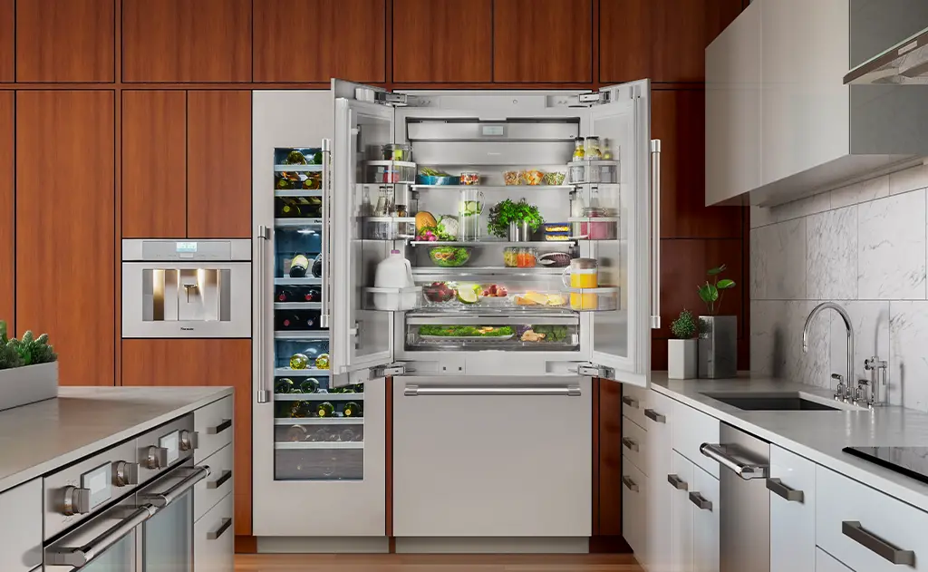 Thermador open Refrigerator