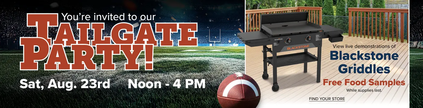 Tailgate Party - Saturday August 23rd - Noon to 4pm