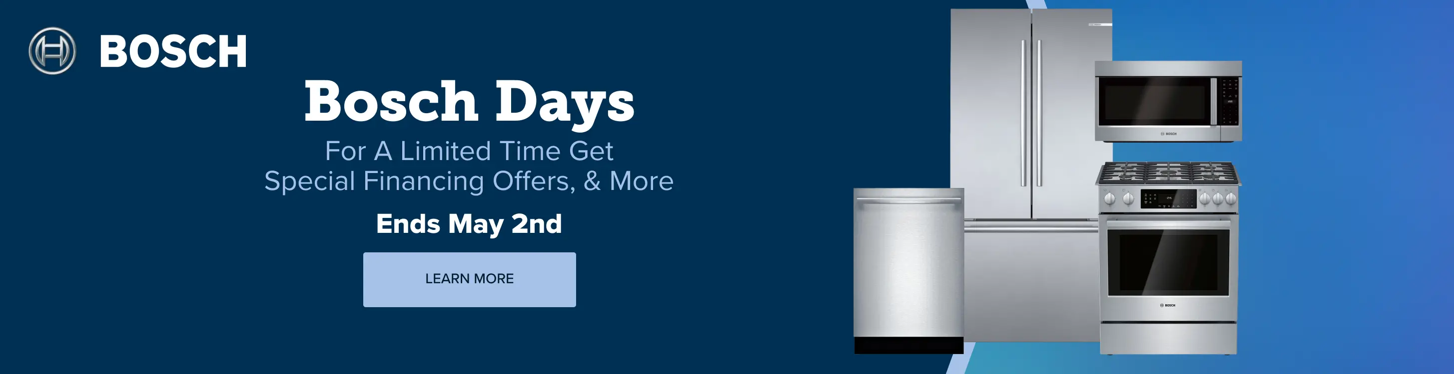 Limited time special financing offers.