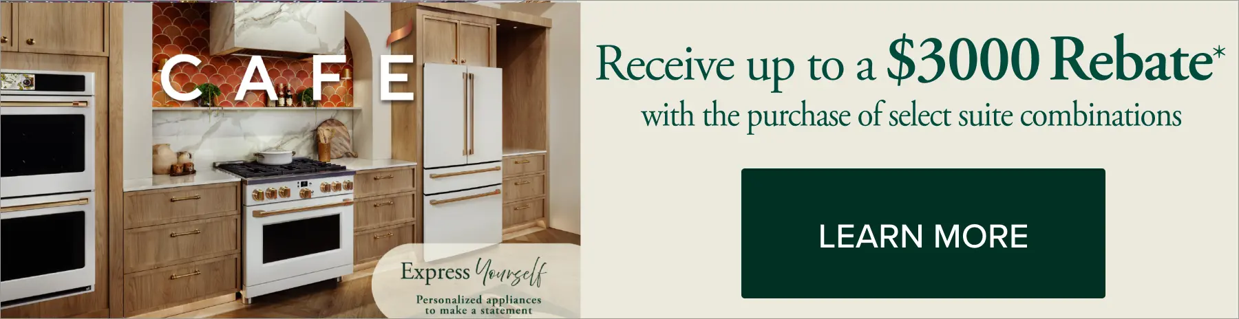 Receive up to a $3000 rebate with select suite combinations.