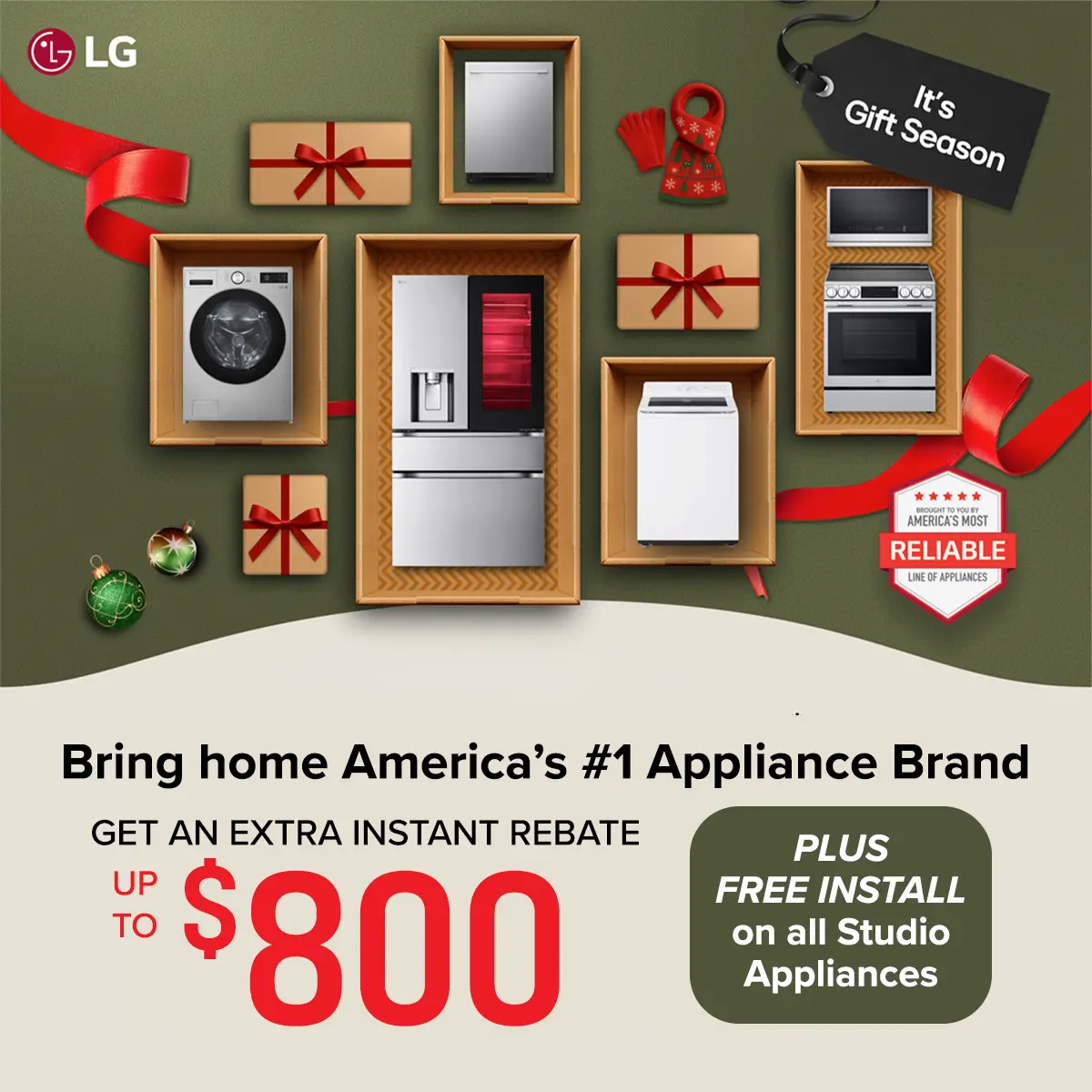 Make your kitchen an LG Studio kitchen and save big