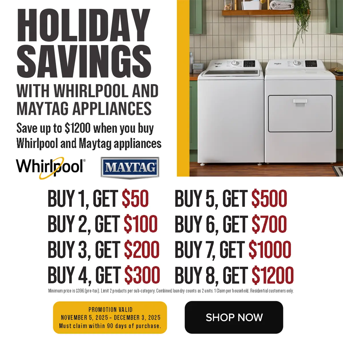 Get your home holiday ready and save big