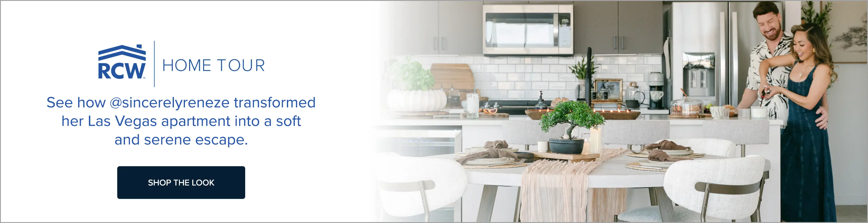 See how @sincerlyreneze transformed her Las Vegas apartment in to a soft, serene escape.