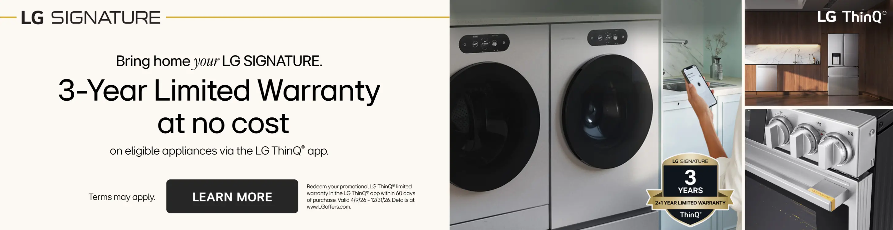 3-year Warranty at no cost. See store for details