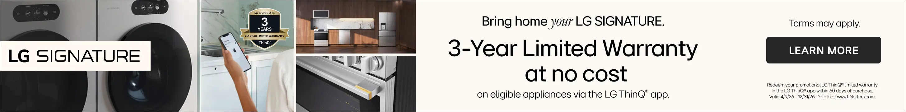 3-year Warranty at no cost. See store for details