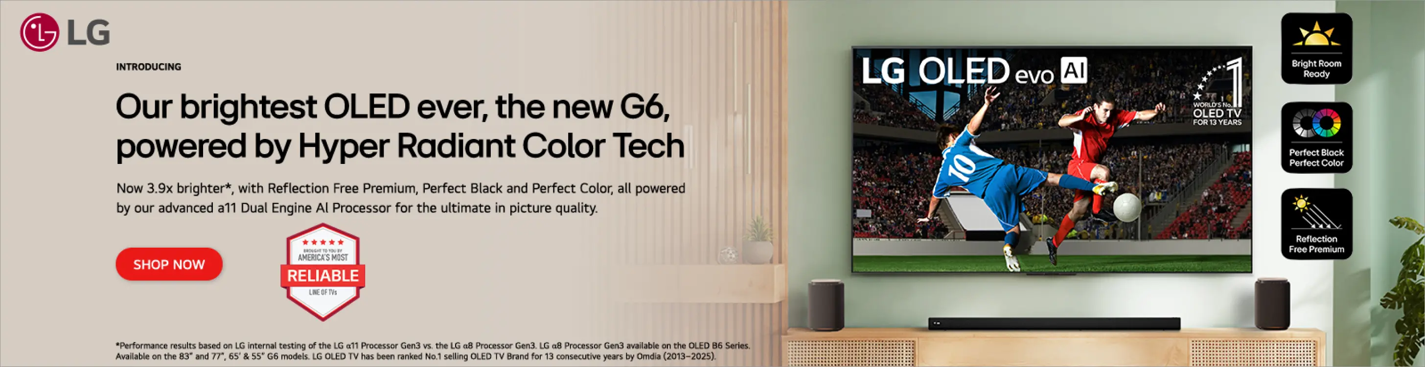 Our brightest OLED TV ever.
