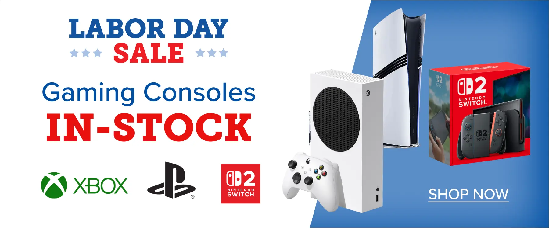Gaming Consoles in stock