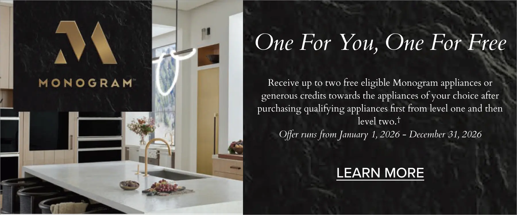 Receive up to two free eligible appliances.