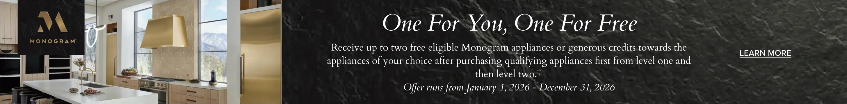 Receive up to two free eligible appliances.