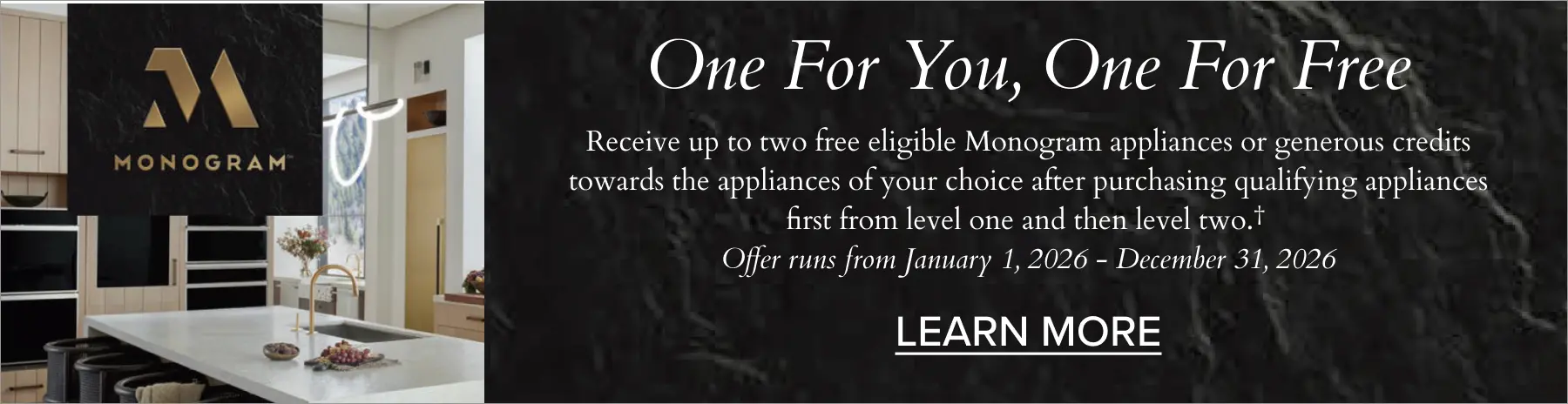 Receive up to two free eligible appliances.