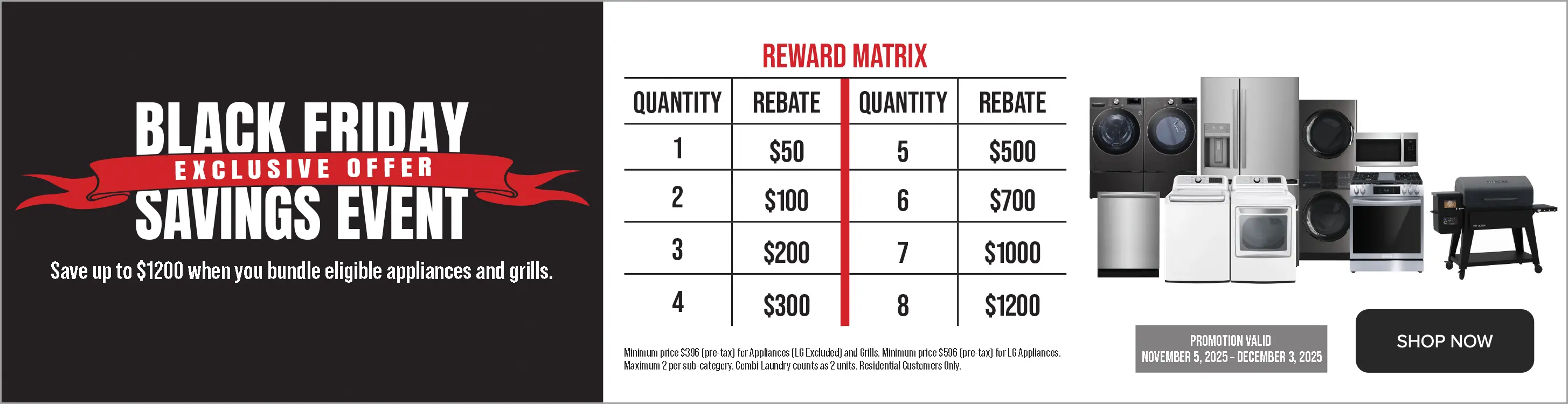 Black Friday Savings Event exclusive offer.