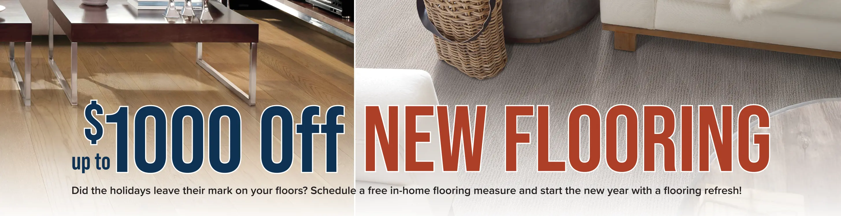 Up to $1000 Off New Flooring