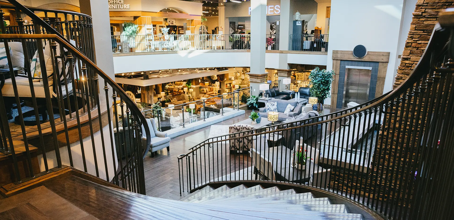 Interior of RC Willey Orem Furniture Store