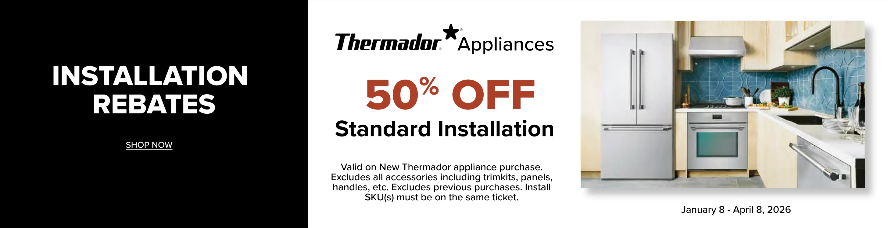 get 50% off Standard Installation
