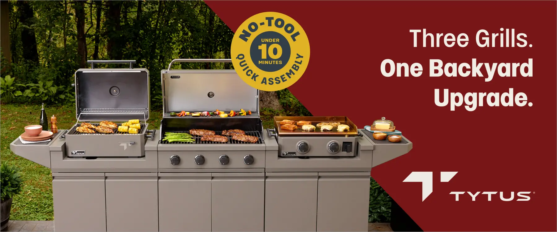 3 grills. One backyard upgrade.