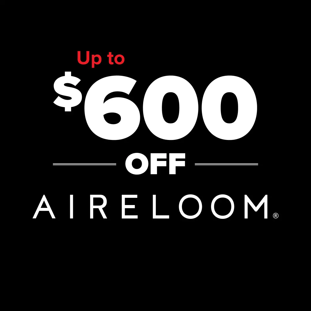 Up to $600 Off Aireloom Mattresses