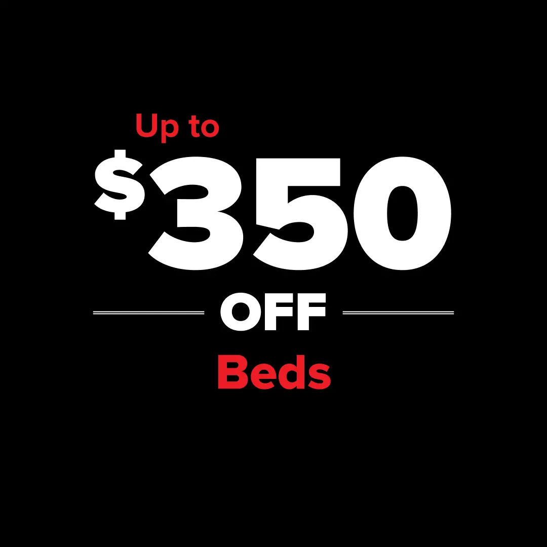 Up to $350 Off Beds