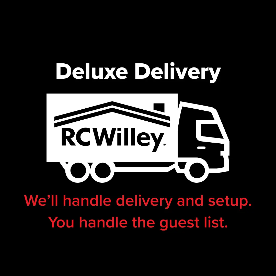 Deluxe Delivery - We'll handle delivery and setup. You handle the guest list.