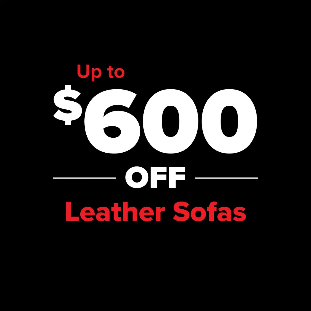 Up to $600 Off Leather Sofas
