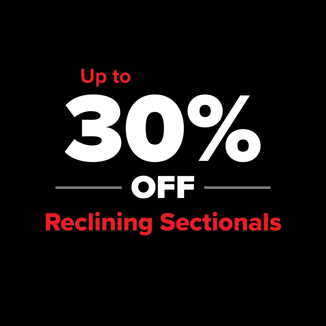 Up to 30% Off Reclining Sectionals