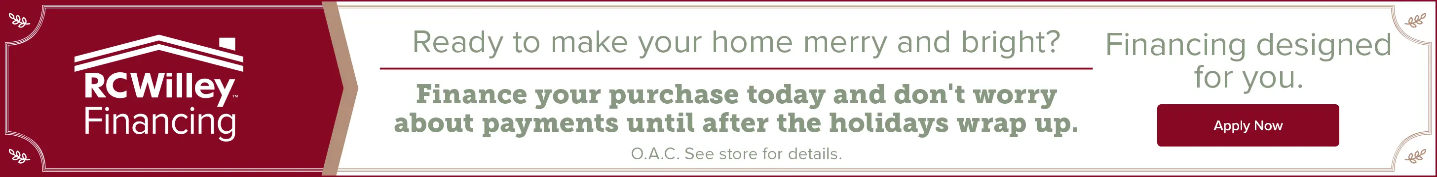 RC Willey Financing Options