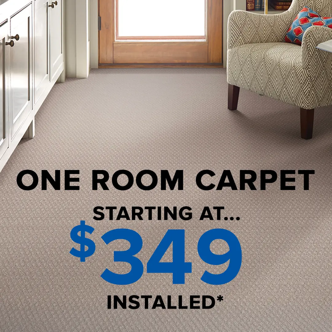 One Room Carpet Installation Starting at $349