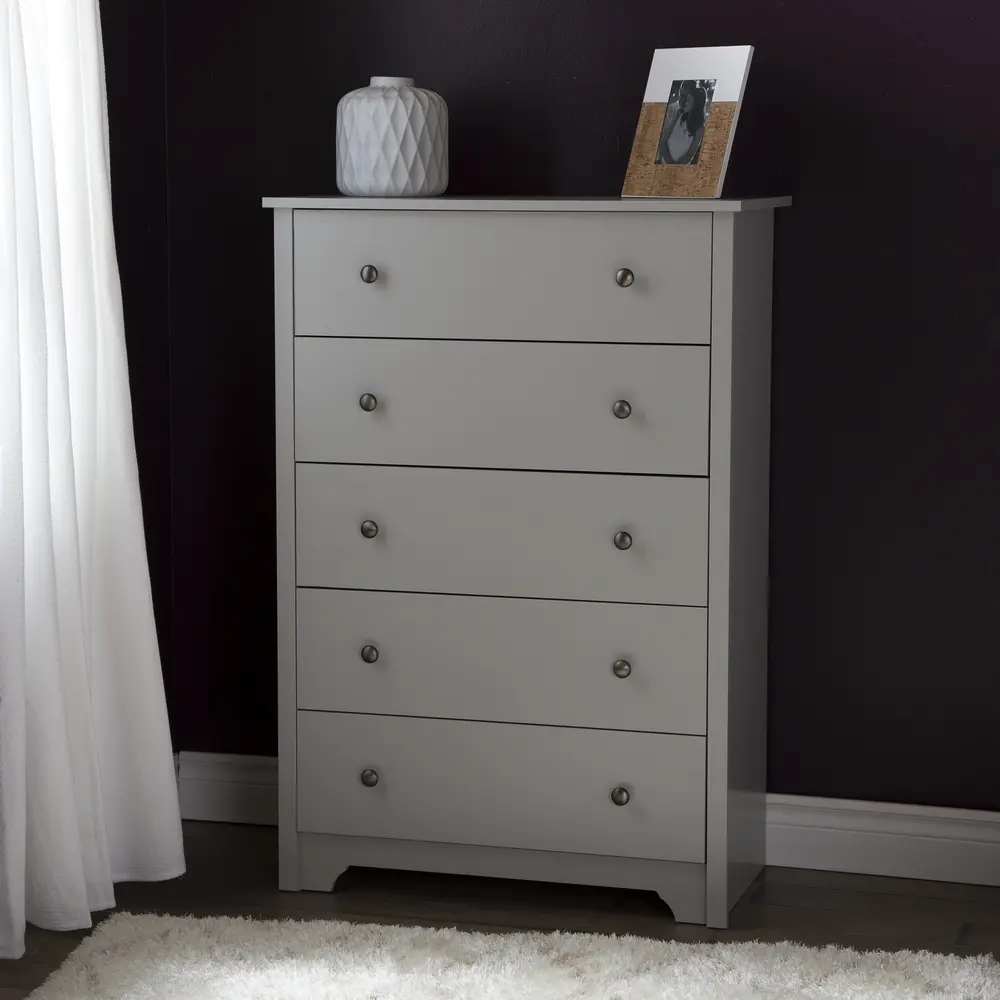 9021035 Vito Soft Gray 5-Drawer Chest - South Shore-2