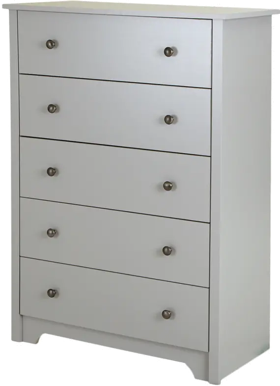 9021035 Vito Soft Gray 5-Drawer Chest - South Shore-1