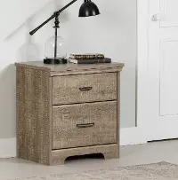 9066060 Versa Weathered Oak 2-Drawer Nightstand - South Shore