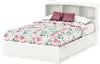 10039 White Mates Full Bed with Bookcase Headboard - South Shore