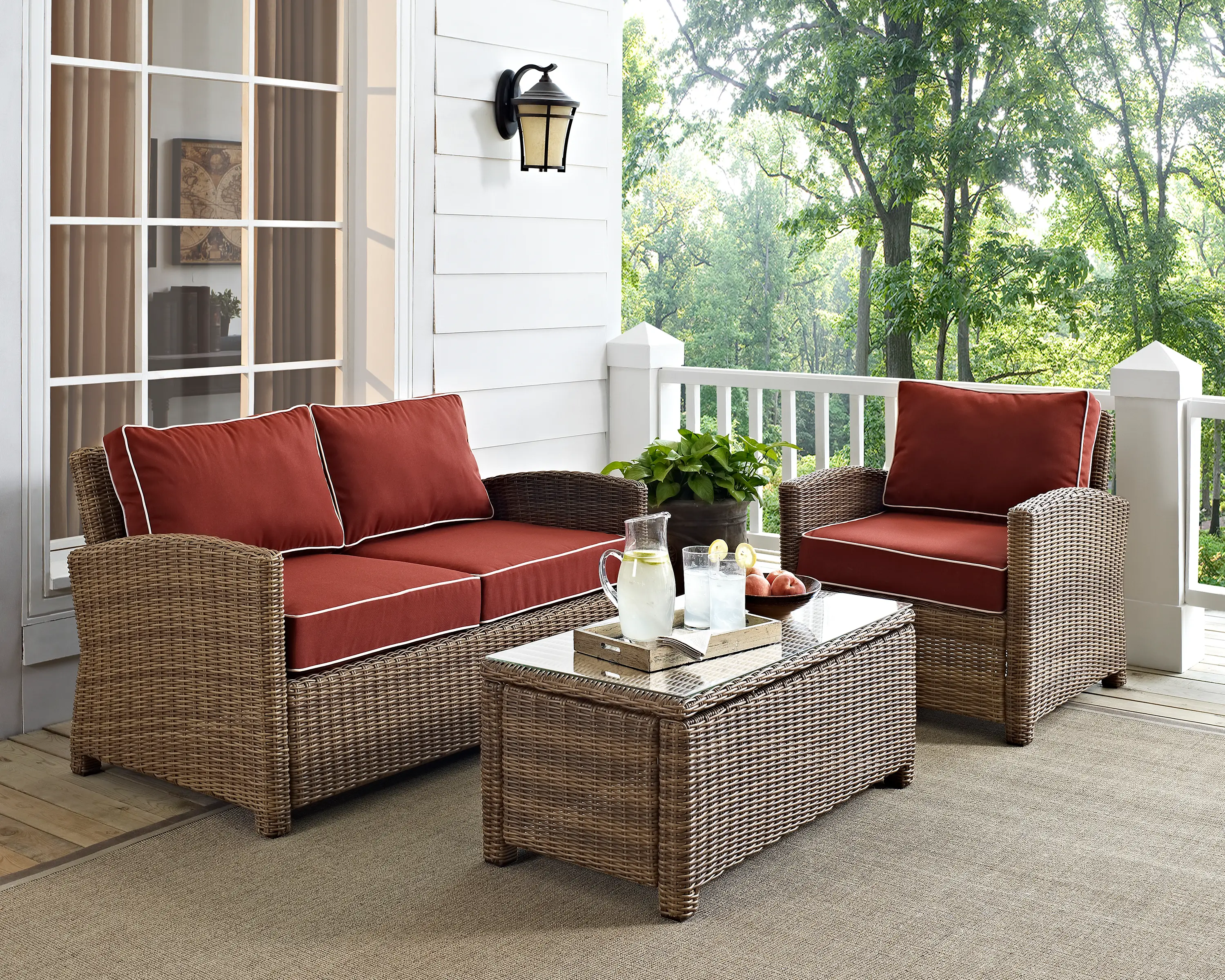 KO70027WB-SG Bradenton Red and Wicker 3 Piece Outdoor Set-2