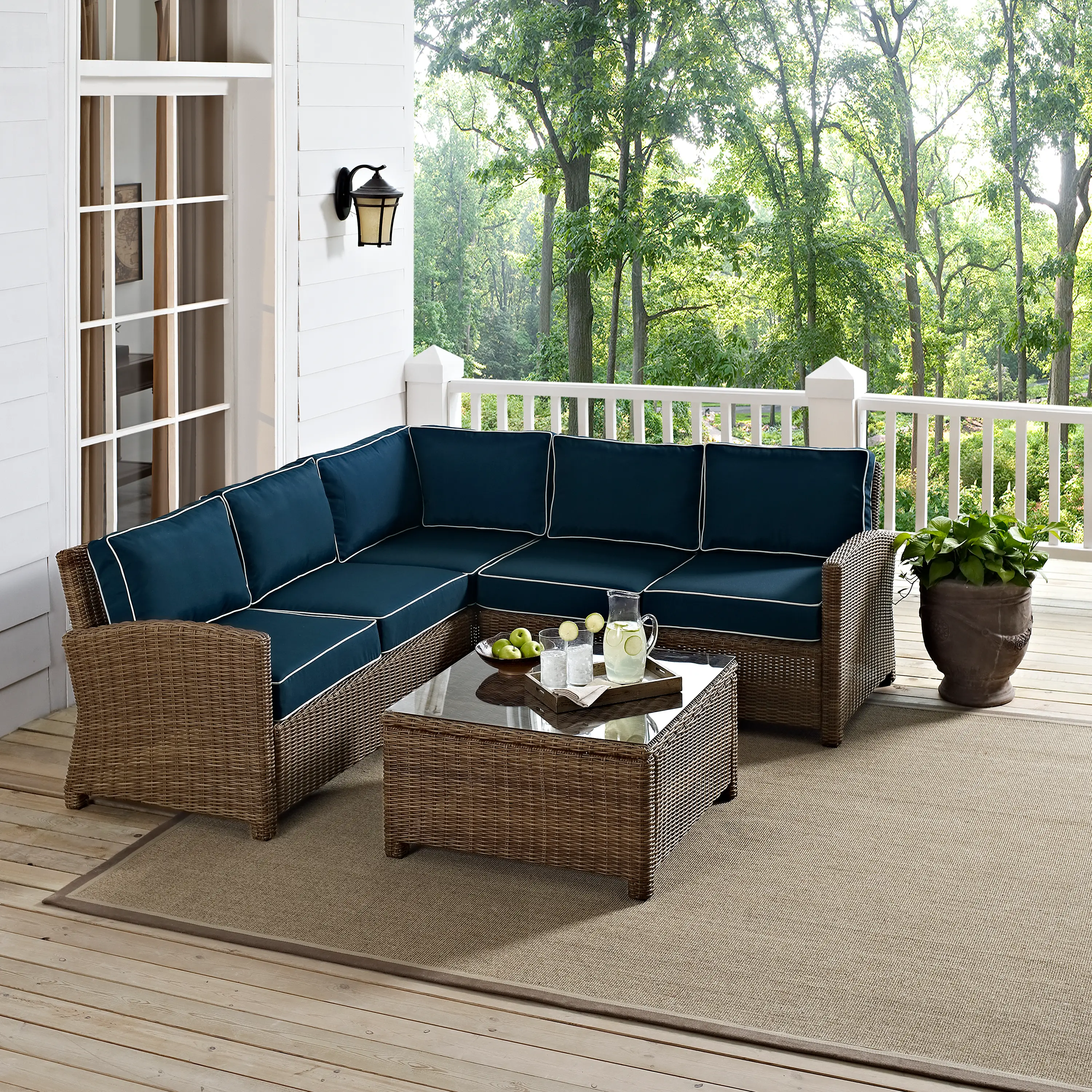 KO70019WB-NV Bradenton 4 Piece Navy and Brown Patio Set-8