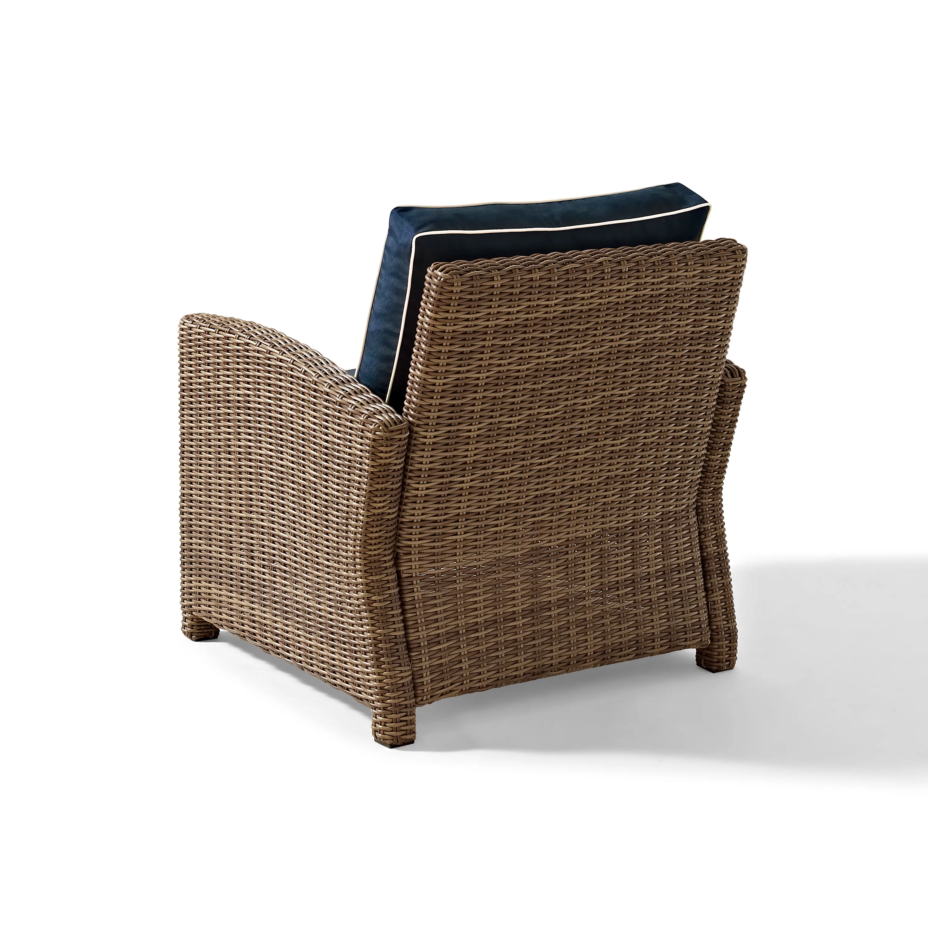 KO70023WB-NV Bradenton Navy and Wicker Patio Armchair-4