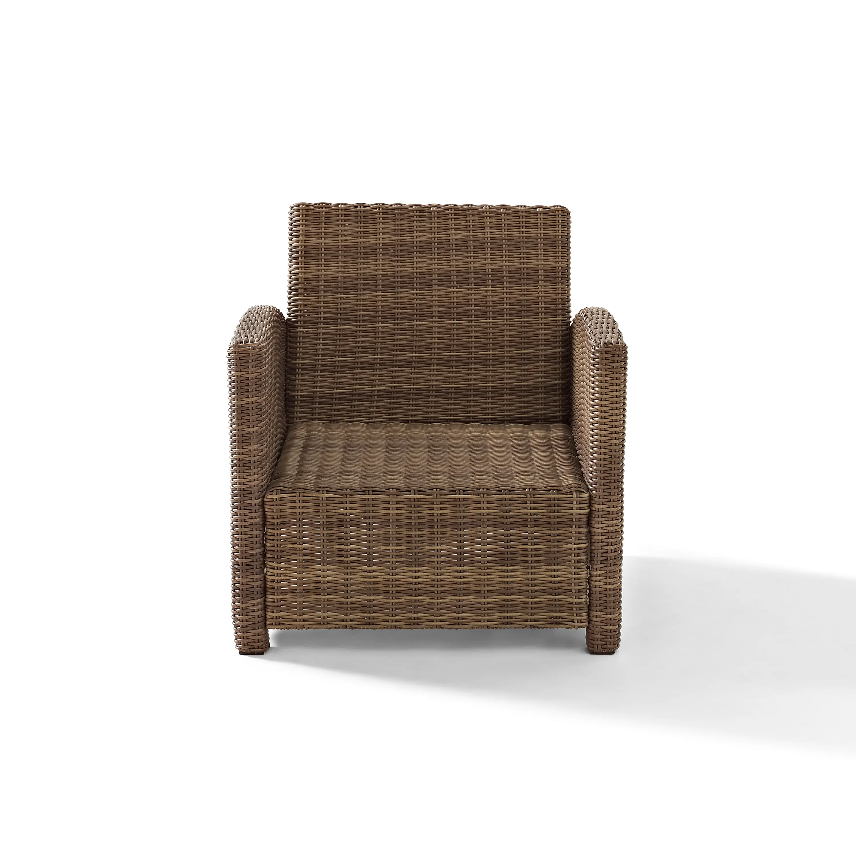 KO70023WB-NV Bradenton Navy and Wicker Patio Armchair-5