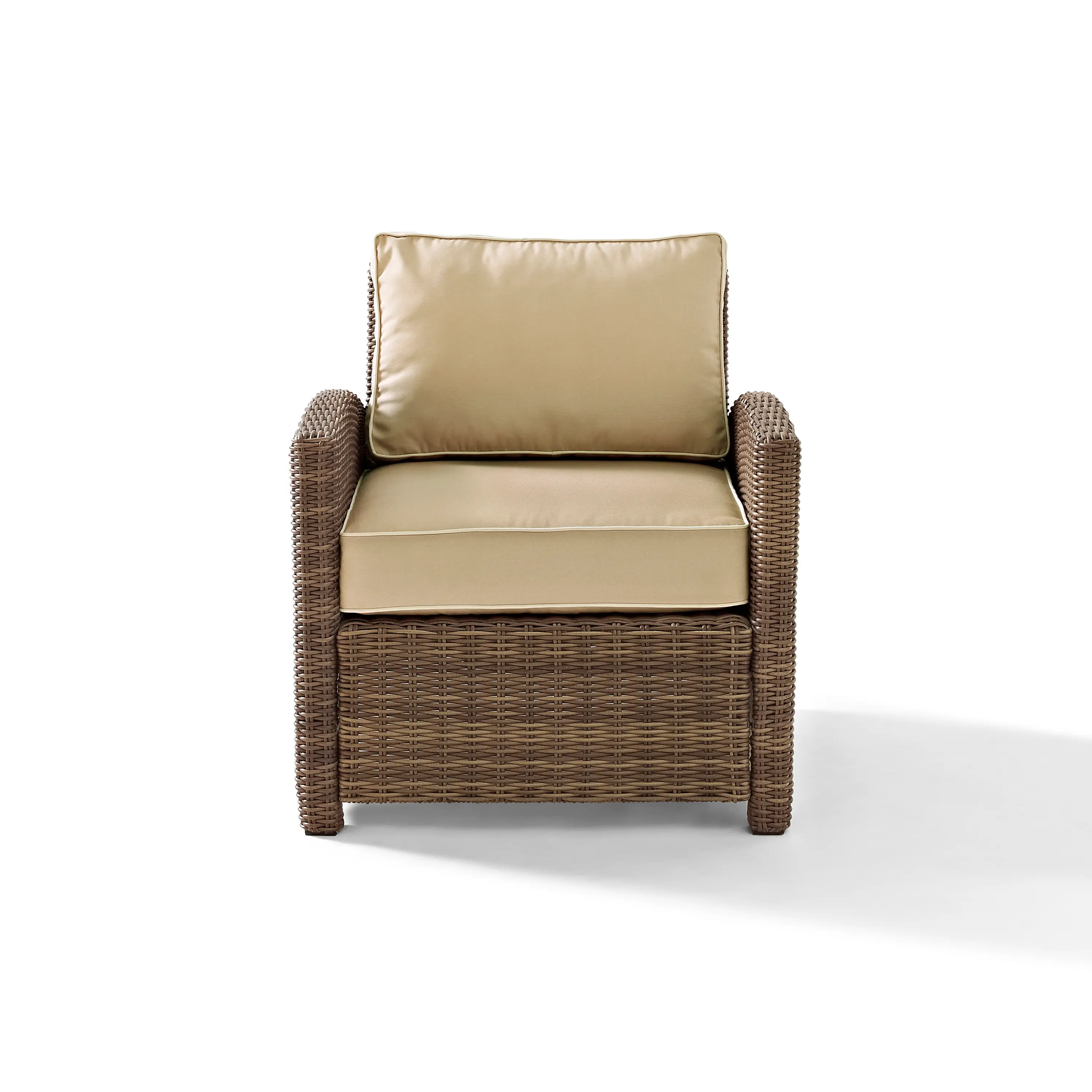 KO70023WB-SA Bradenton Tan and Wicker Patio Armchair-3