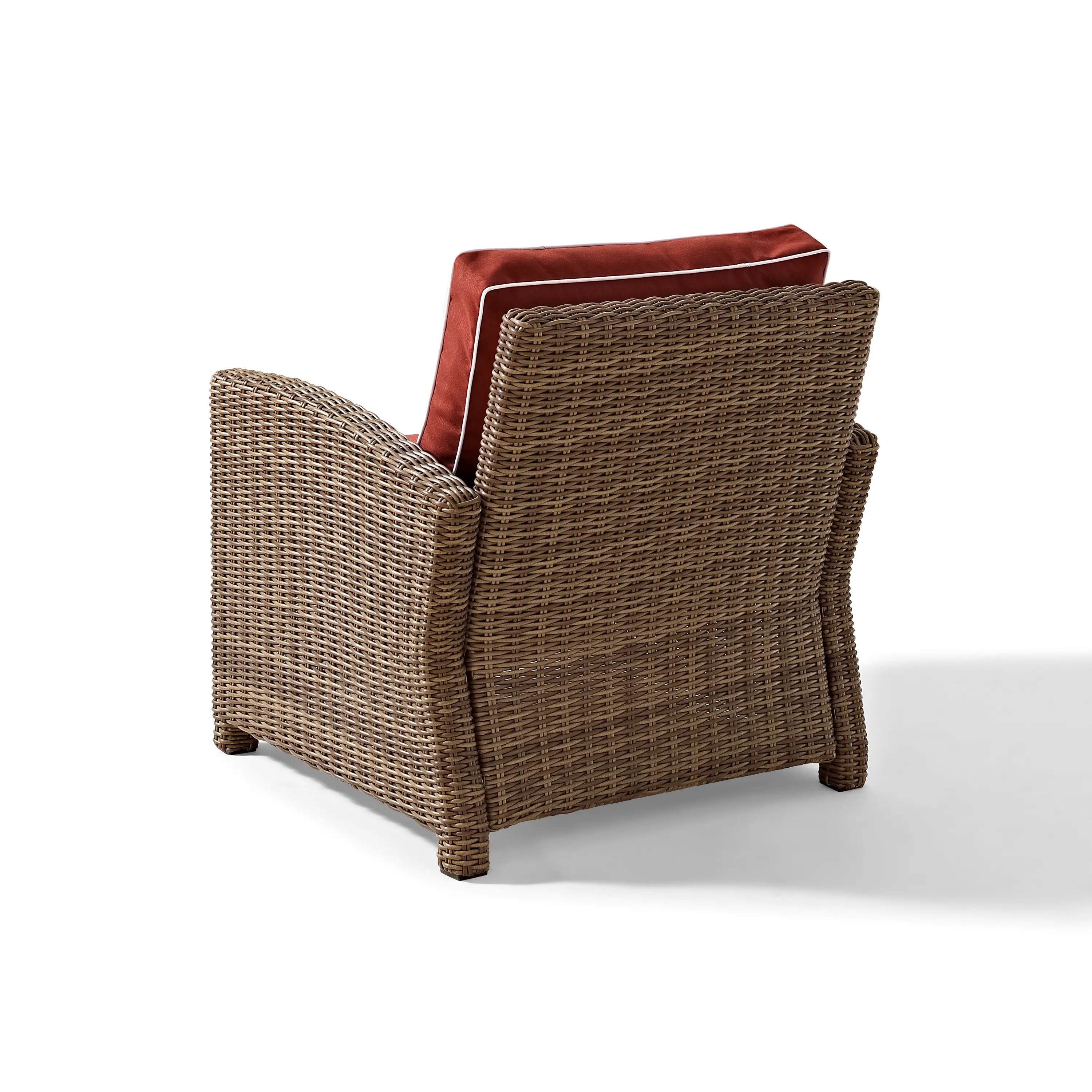 KO70023WB-SG Bradenton Red and Wicker Patio Armchair-4