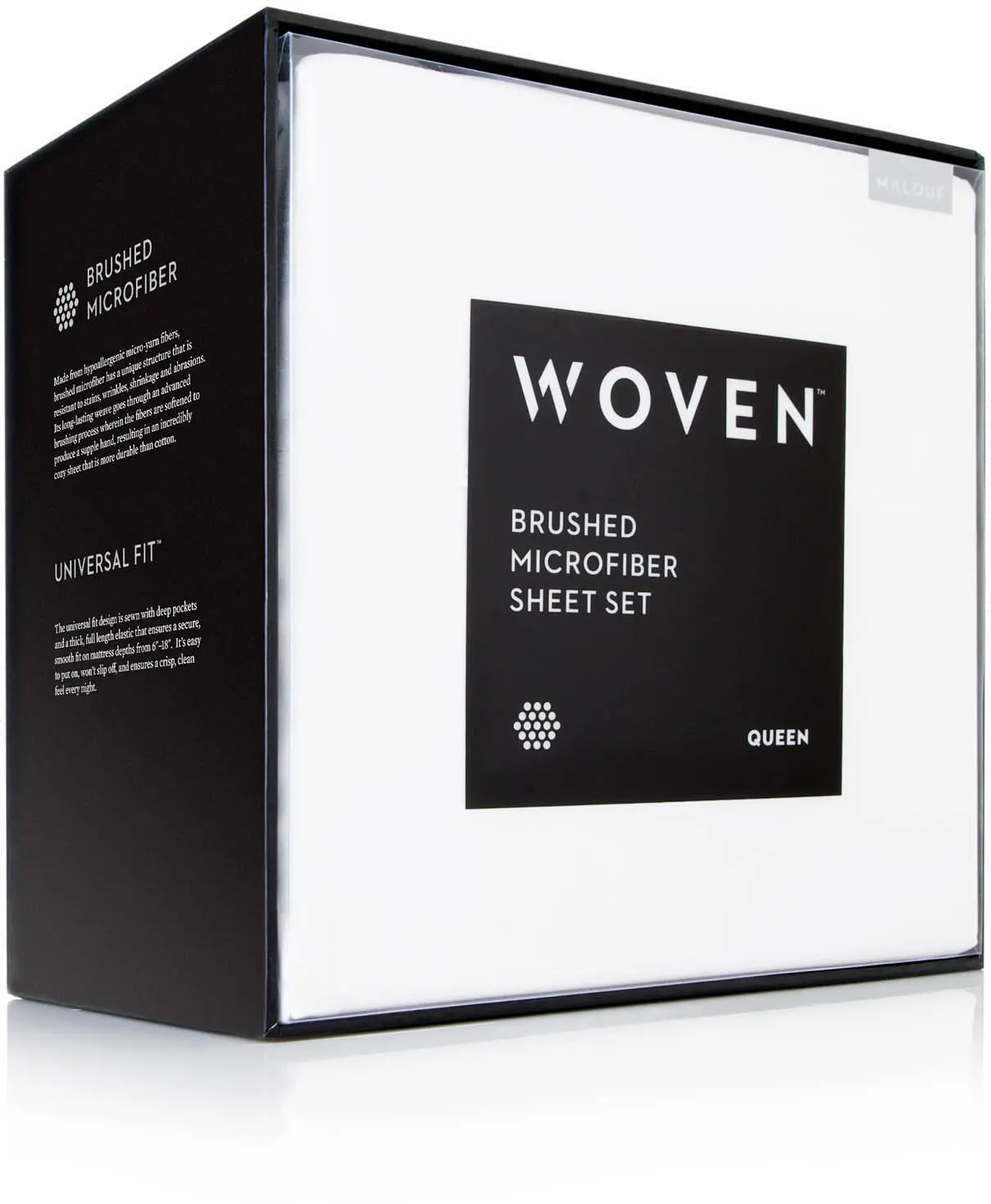 White Microfiber Full Size Sheet Set-1