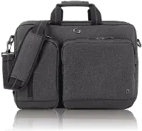 UBN310-10 SOLO 15.6 Inch Laptop Hybrid Briefcase Backpack - Gray 