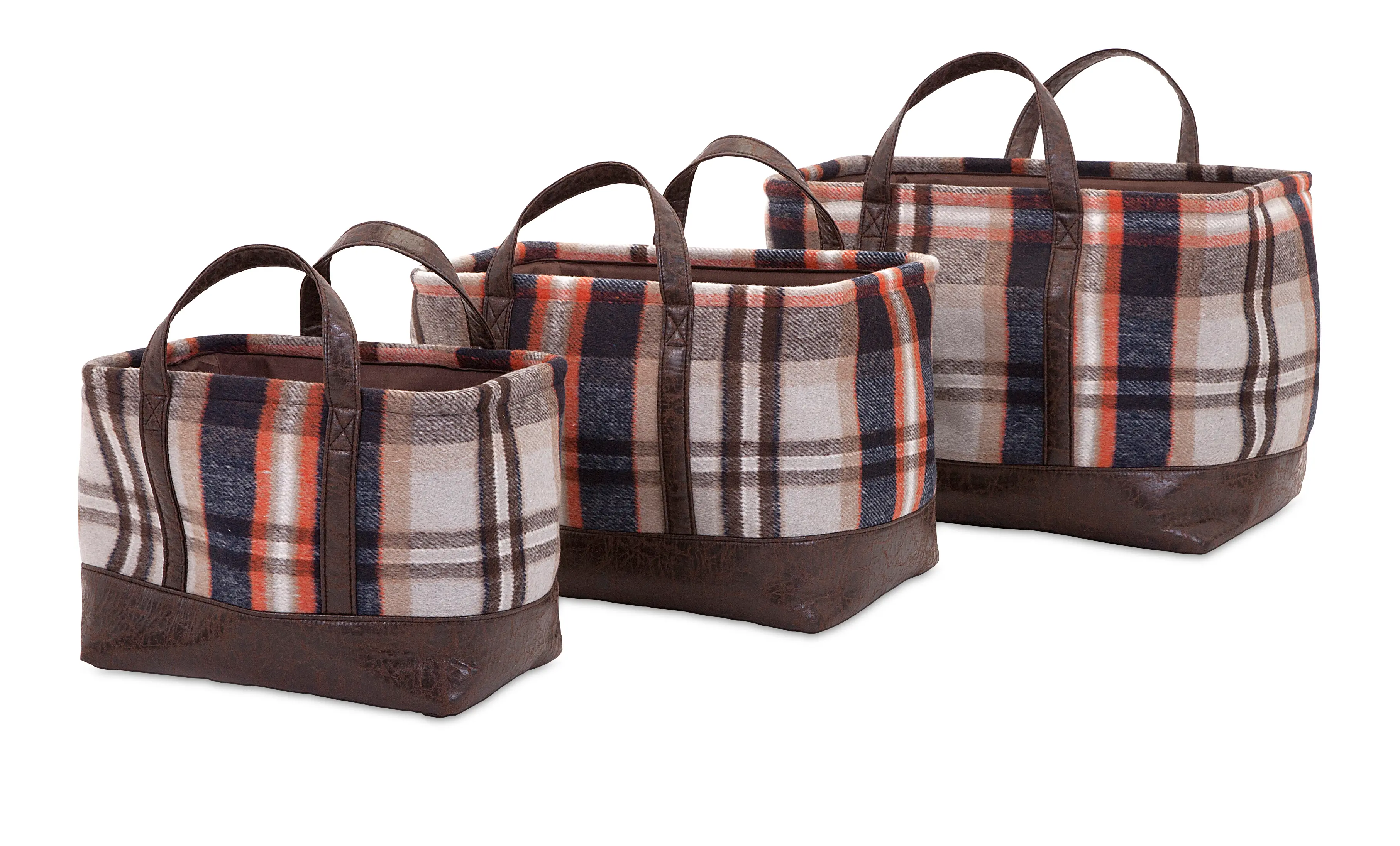 11 Inch Multi-Color Ski Lodge Basket with Handles-1